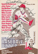 Thirty-Eighth Annual Baseball Dinner program, art by Chris Cloutier
