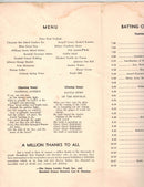 Twenty-fourth Annual Baseball Dinner Program - art by Bob Murphy