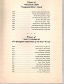 Thirty-Fifth Annual Baseball Dinner Program, art by Chris Cloutier