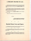 Thirty-Fifth Annual Baseball Dinner Program, art by Chris Cloutier