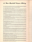 Thirty-Fifth Annual Baseball Dinner Program, art by Chris Cloutier