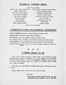 Twenty-Ninth Annual Baseball Dinner Program, 1977