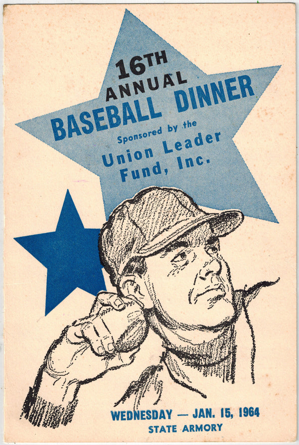 Sixteenth-Annual Baseball Dinner program, 1964