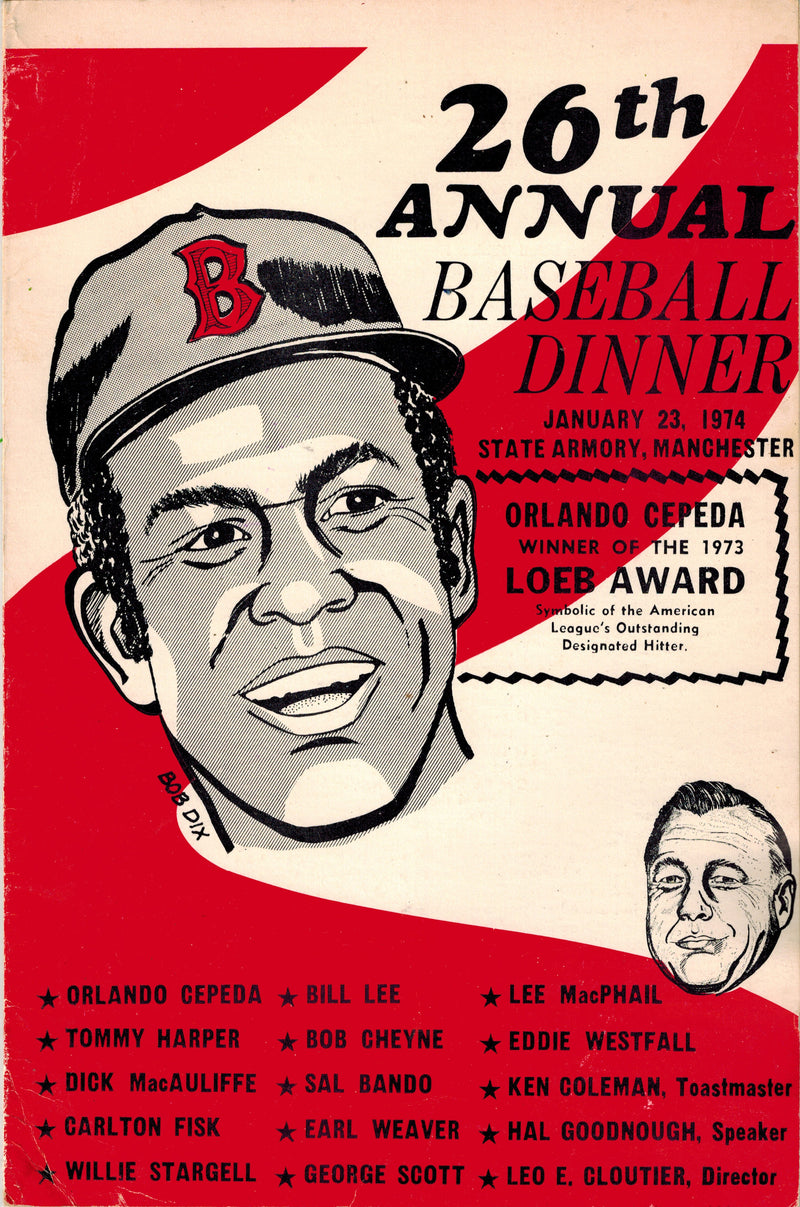 Twenty-Sixth Annual Baseball Dinner Program - art by Bob Dix