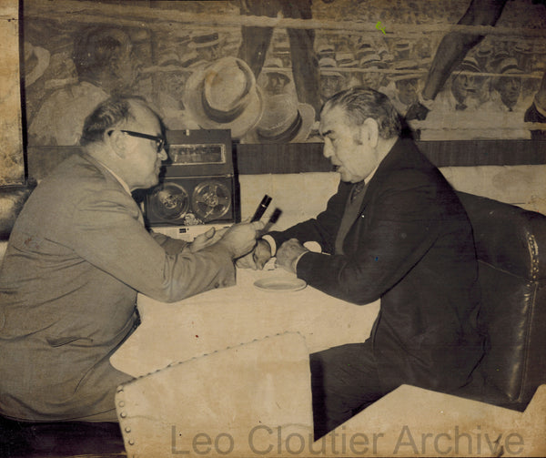 Jack Dempsey & Leo Cloutier 8x 10 photo 1974