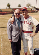Johnny Pesky & Leo Cloutier 1975, press photo