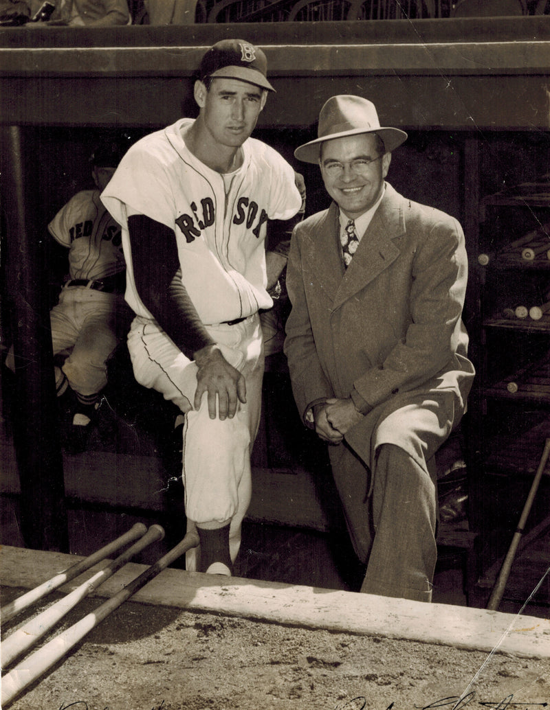 Ted Williams & Leo Cloutier , 1955 Press Photo