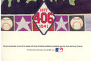 Ted Williams .406 Anniversary Poster - 1991